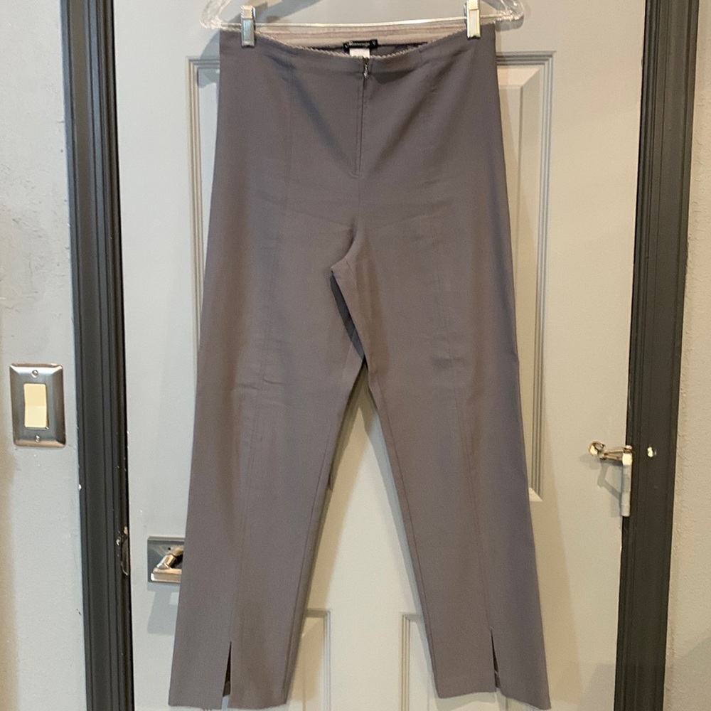 MESMERIZE size 12 GRAY PANTS with front ANKLE SLIT,